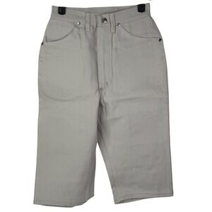 Maverick Jeans Vintage Sz 9/10 Beige Slim Trim Western Fit Cut Capri Shorts NWD‎